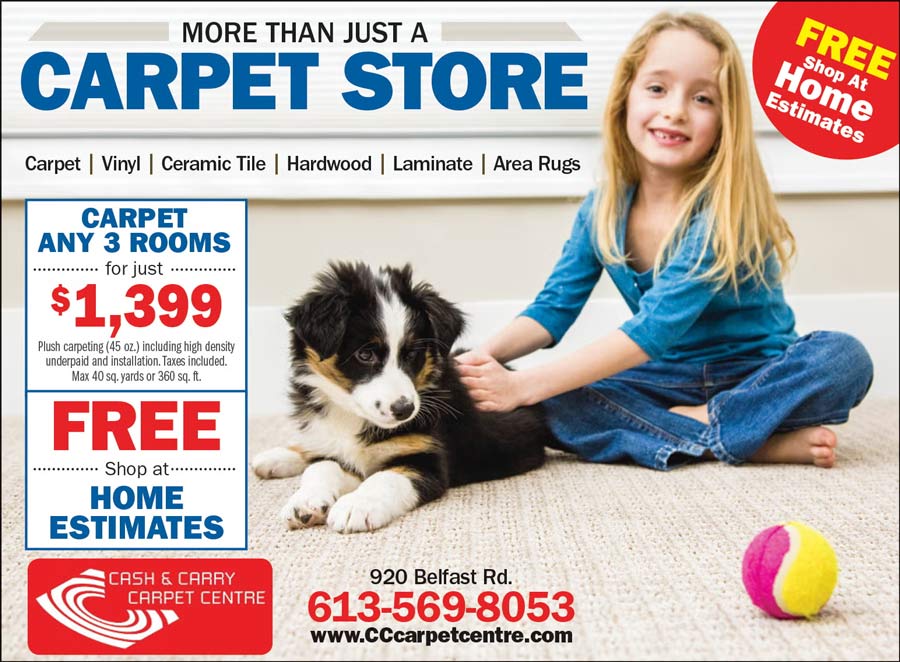 Carpet installation promotion