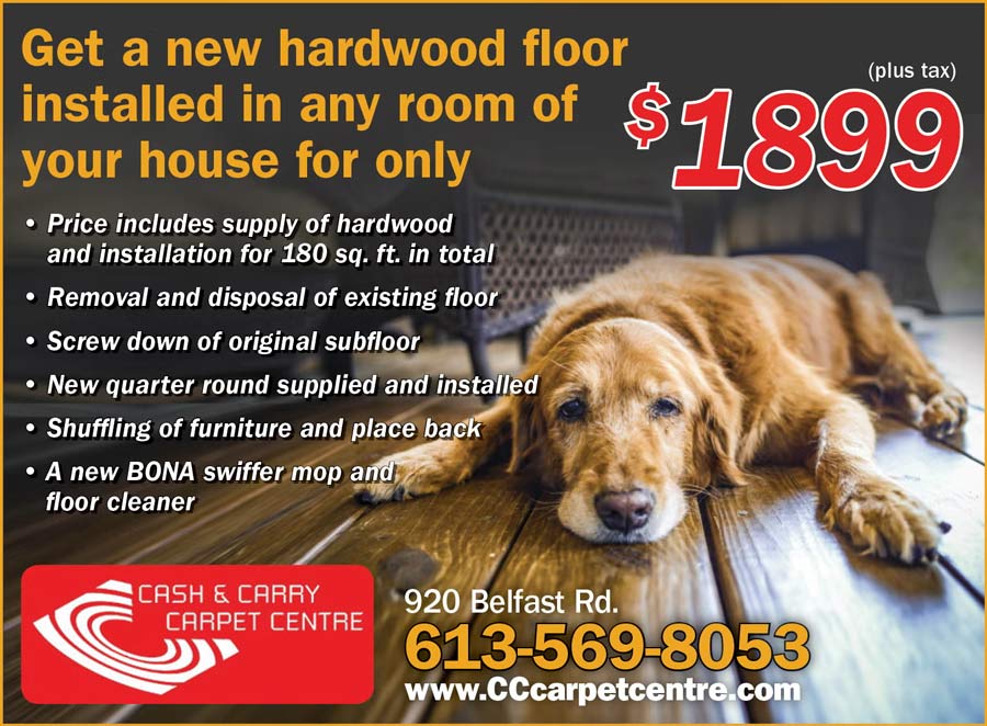 Hardwood floor installation promo